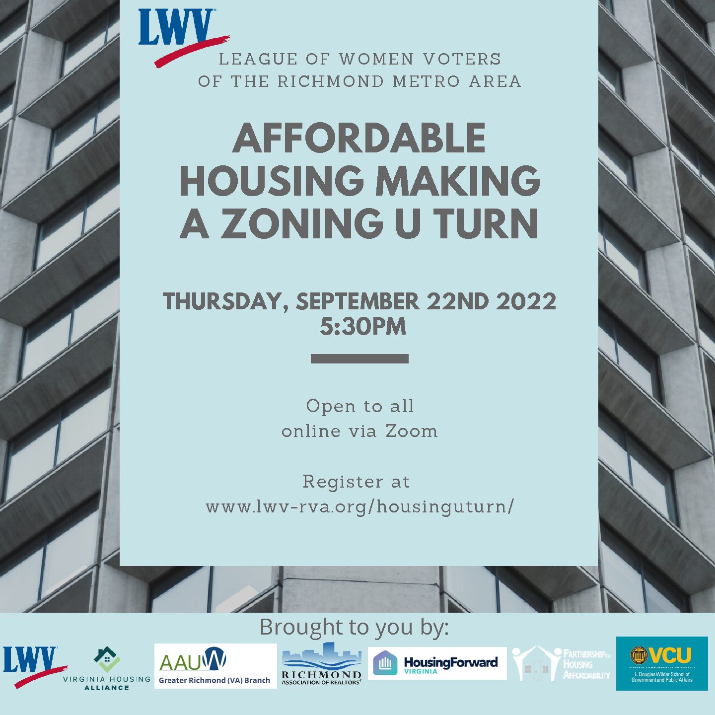 Affordable Housing Making a Zoning U Turn – Public Forum